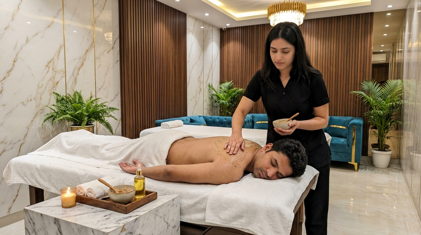 Body Scrub in Moosapet at Lavitro Wellness Spa