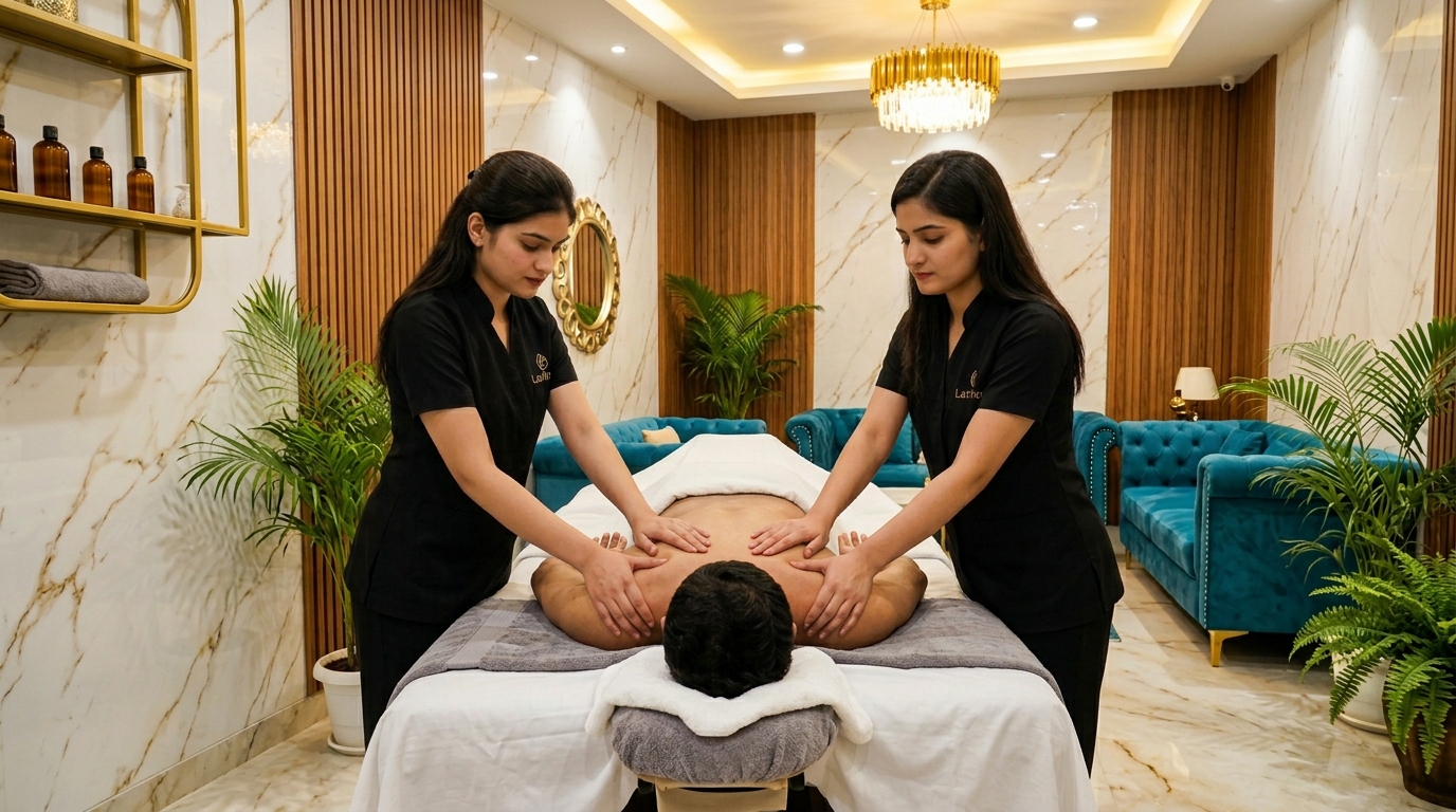 4 Hands Massage in Moosapet at Lavitro Wellness Spa